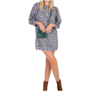 Cleobella Celine Mini Dress In Deco Block In Multi Medium